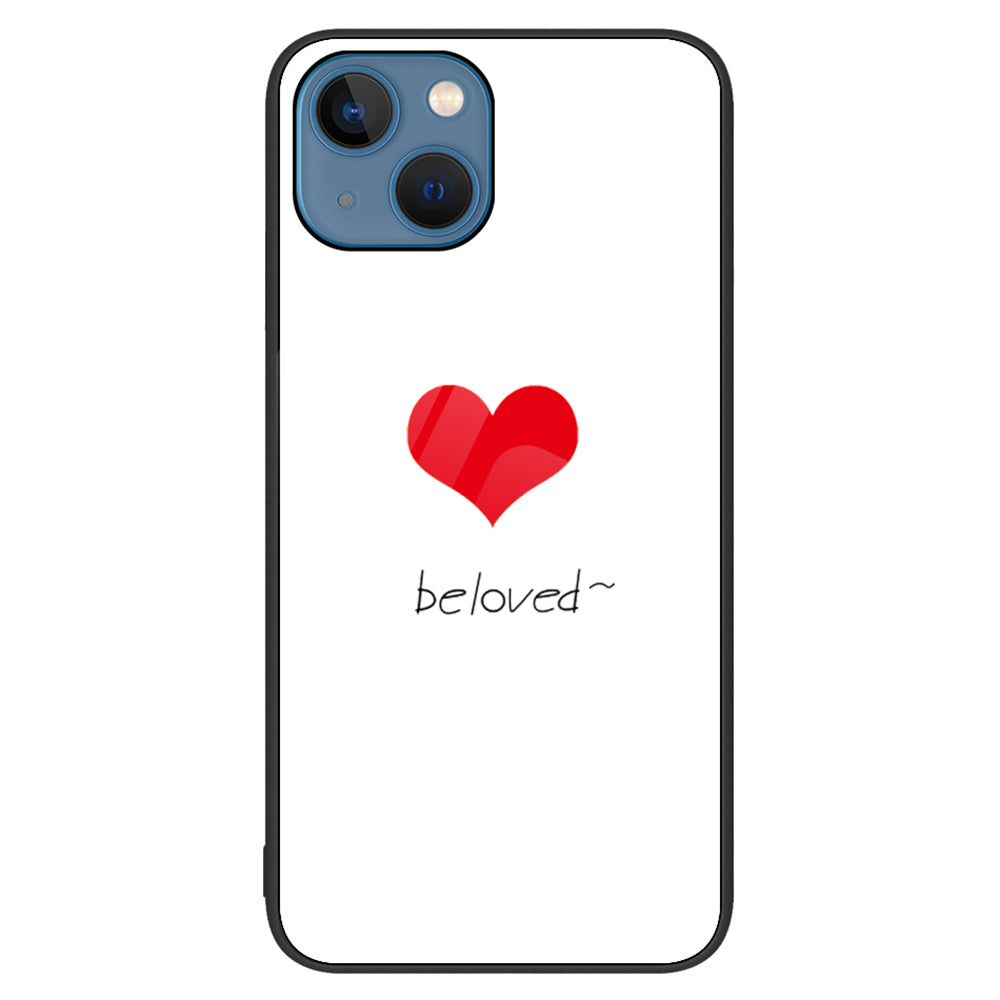 For iPhone 15 Plus Pattern Printed Phone Back Case Tempered Glass PC TPU Hybrid Shell Cover For iPhone 15 Plus Pattern Printed Phone Back Case Tempered Glass PC TPU Hybrid Shell Cover
